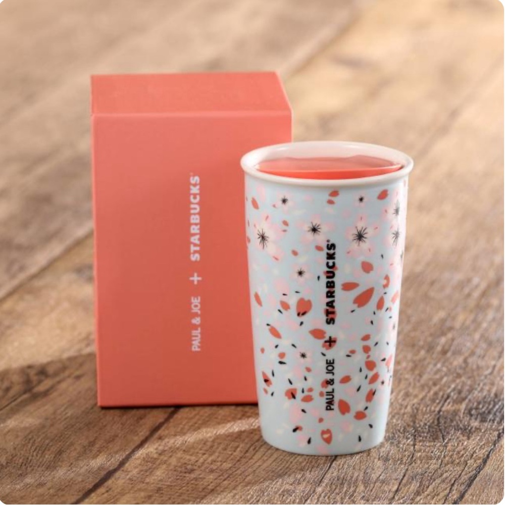 LIMITED EDITION Starbucks x Paul & Joe Cherry Blossom 12oz double wall mug